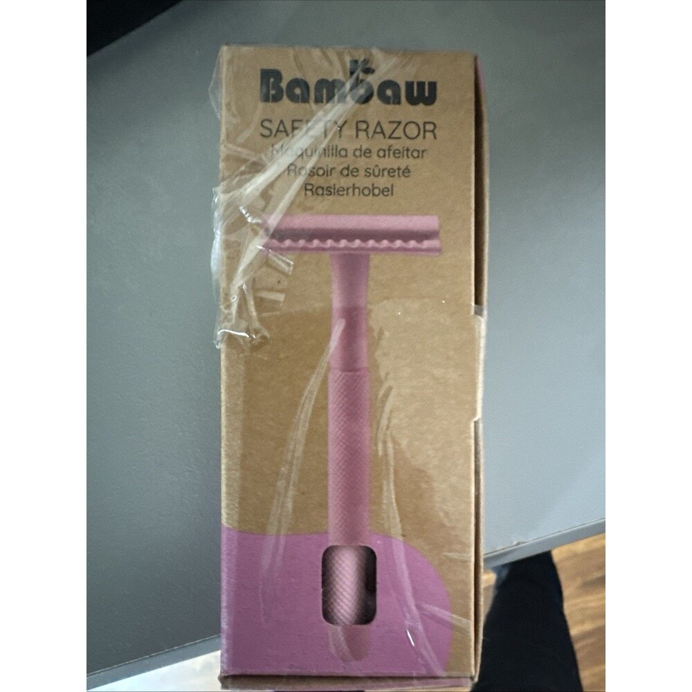 Bambaw Double Edge Safety Razor with 5 Safety Razor Blades Single Blade Razor